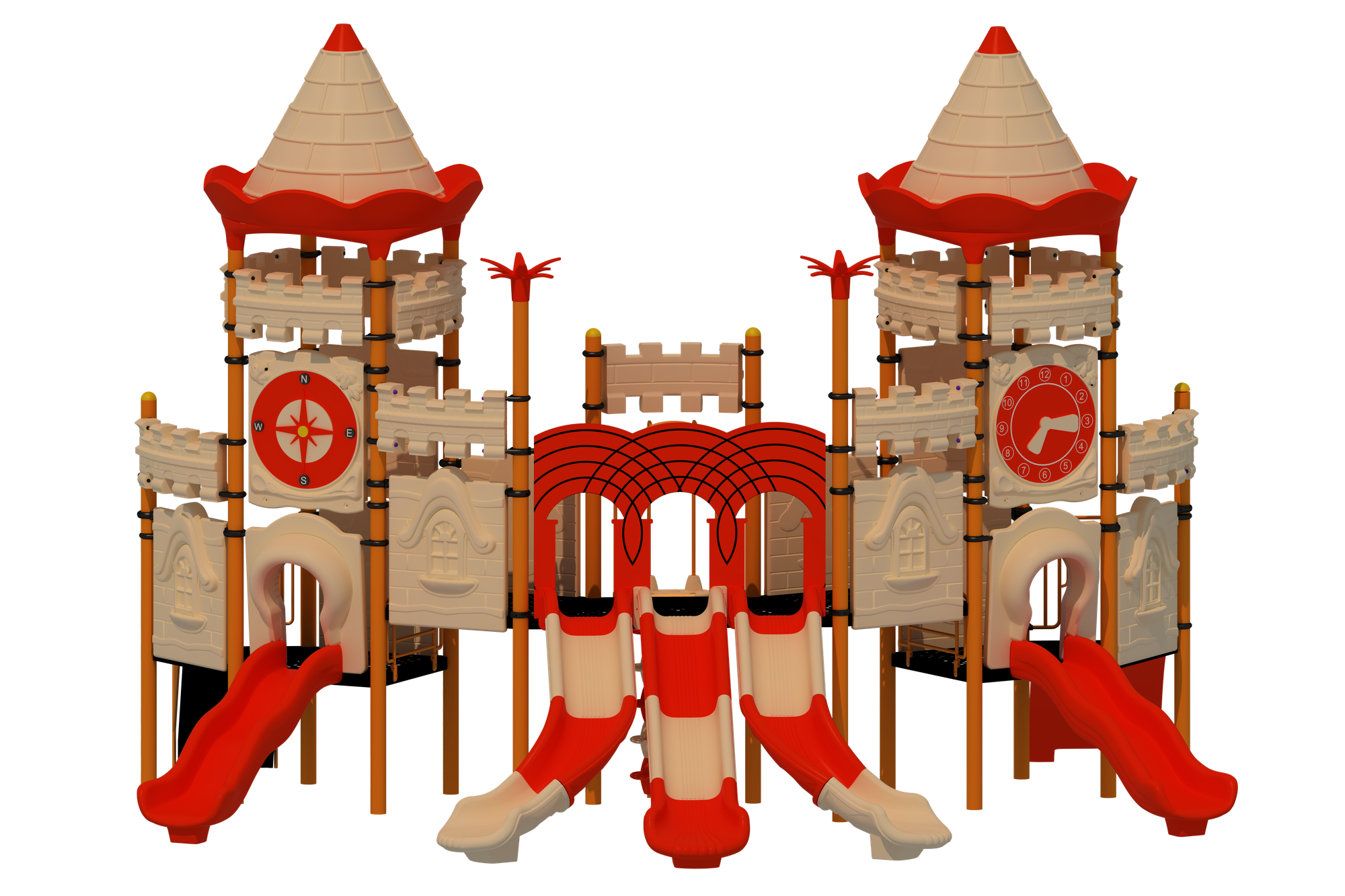 Kale Temalı Oyun Grubu B-200 PRK-204 | Temalı Metal Oyun Grupları | Erse Kent Mobilyaları