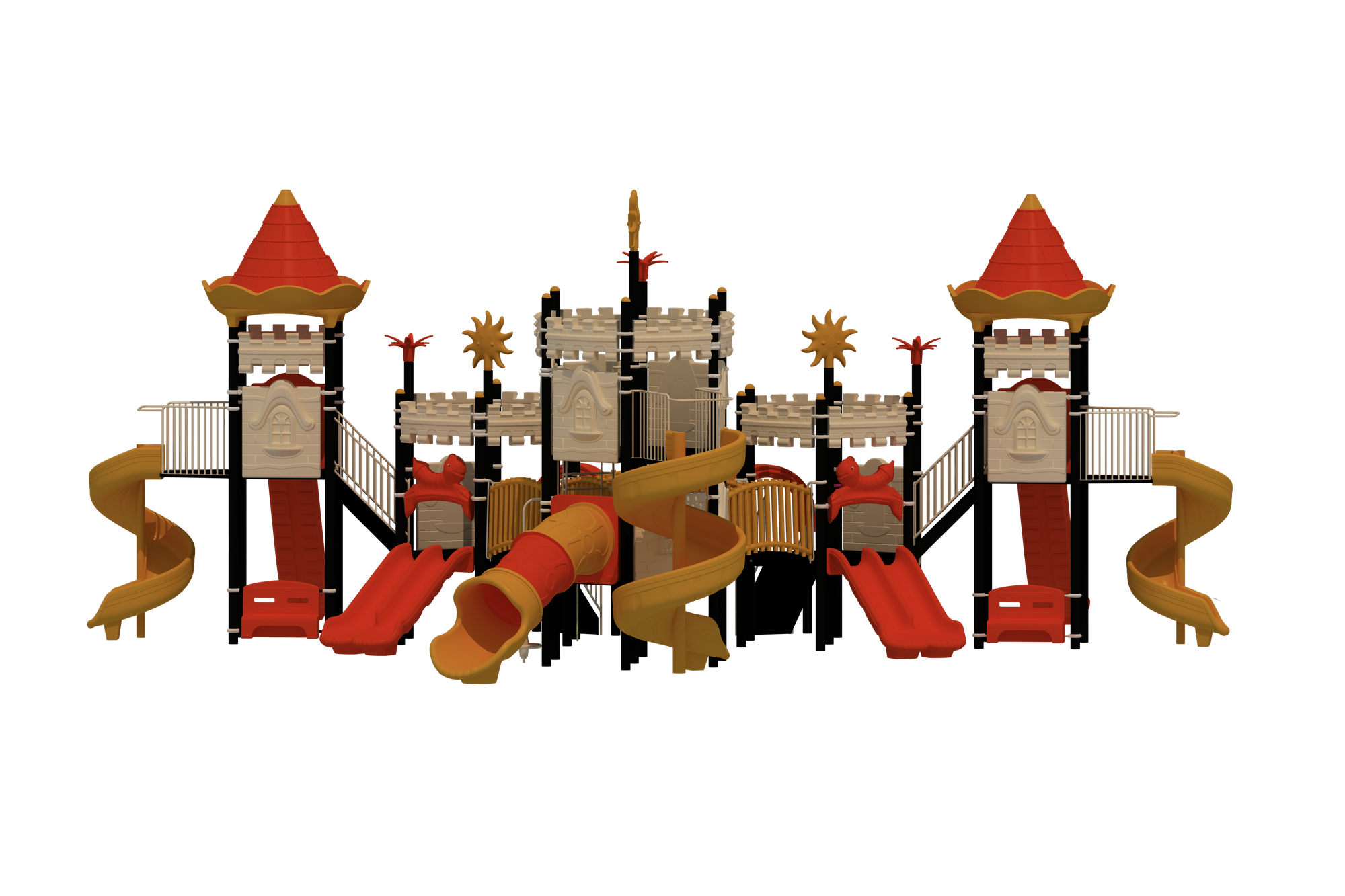 Kale Temalı Oyun Grubu B-200 PRK-205 | Temalı Metal Oyun Grupları | Erse Kent Mobilyaları