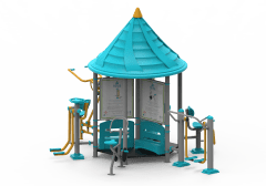 Double Çatılı Fitness Aletleri D-FD-400 | Dış Mekan Spor Aletleri | Erse Kent Mobilyaları