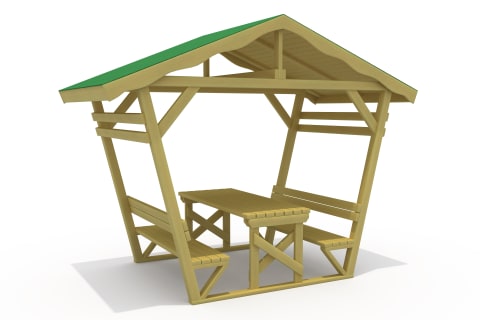 Çatılı ve Çatısız Piknik Masaları C-CPM-3200-PM CPM-3205 | Kent Mobilyaları | Erse Kent Mobilyaları