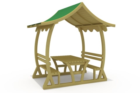 Çatılı ve Çatısız Piknik Masaları C-CPM-3200-PM CPM-3206 | Kent Mobilyaları | Erse Kent Mobilyaları