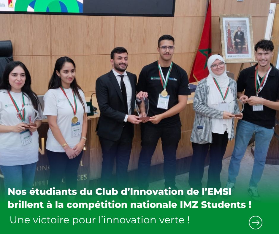 la 1ère et la 3ème place de la compétition nationale IMZ Students