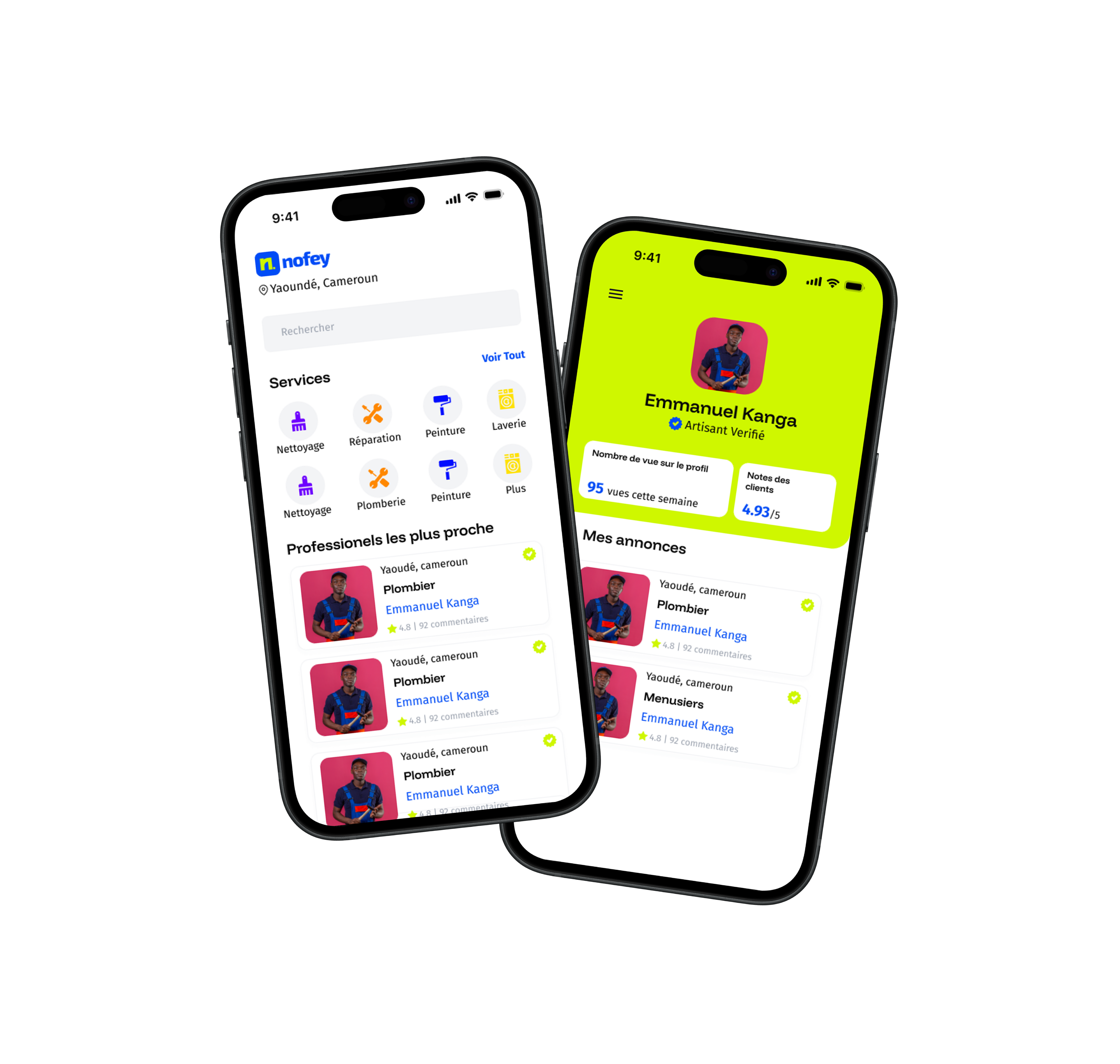Applications mobiles développées