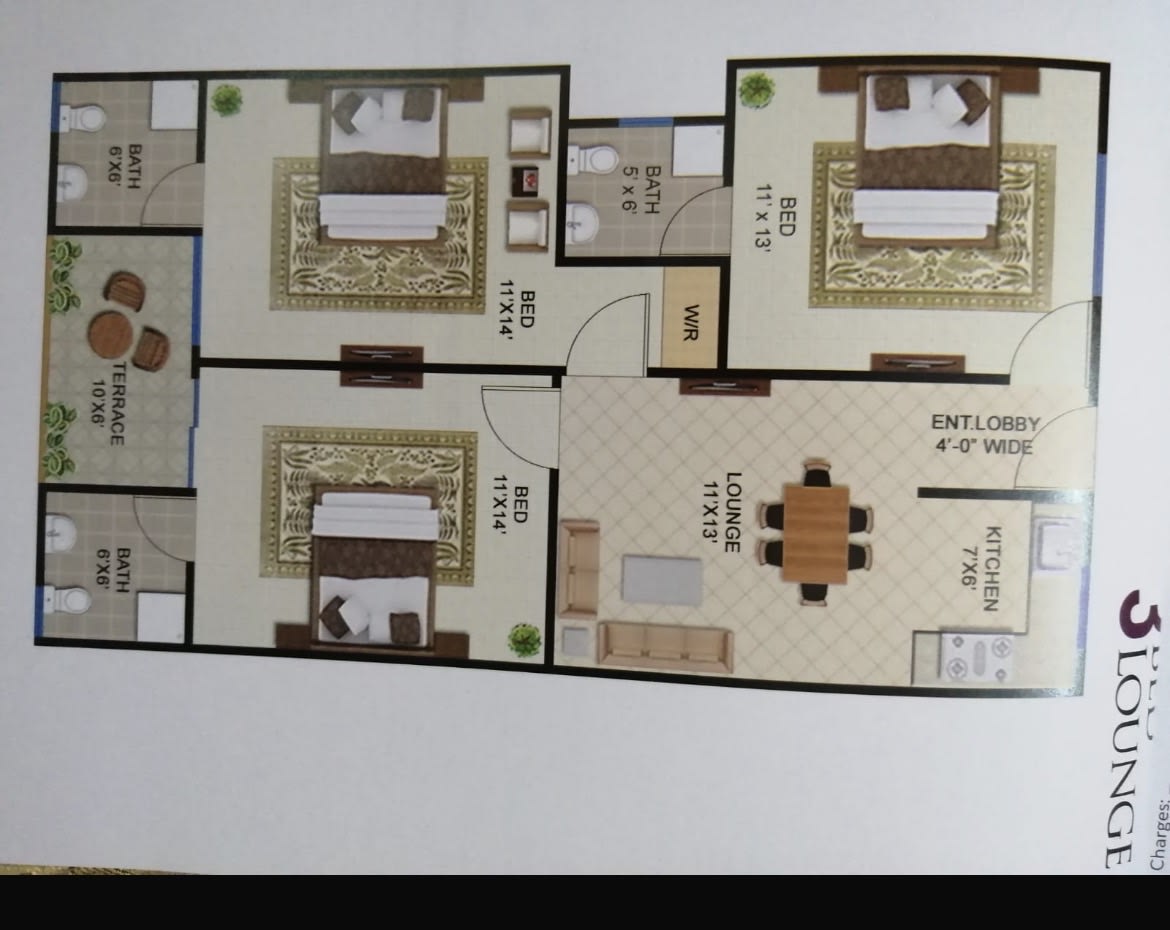 Underconstruction flat Gohar Residencia shopping Mall