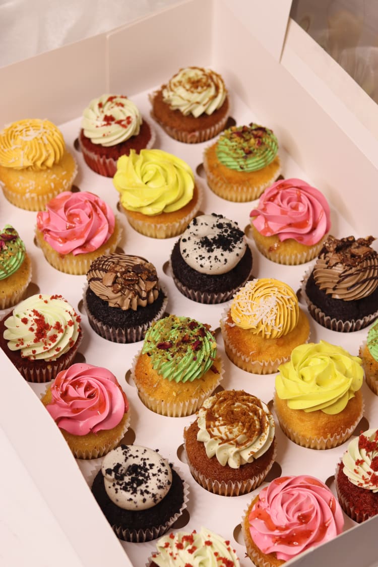Cupcakes Assortment Box - 24 Pc