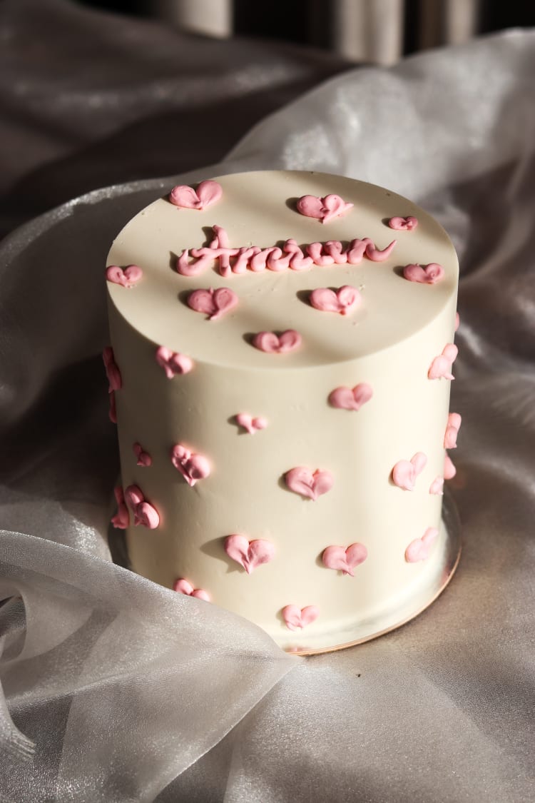 Mini Hearts Cake