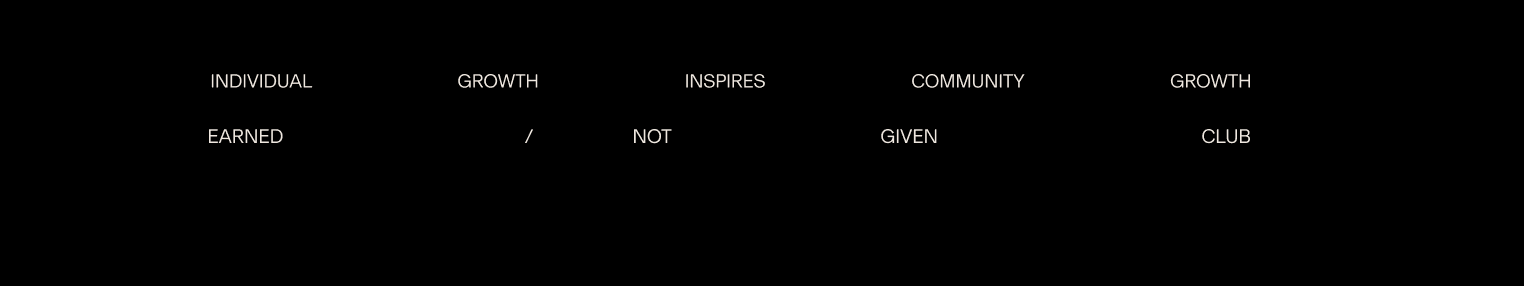 EARNED/NOT GIVEN CLUB Creator Profile Cover Photo