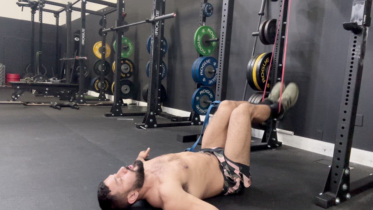 Supine Banded Leg Curls