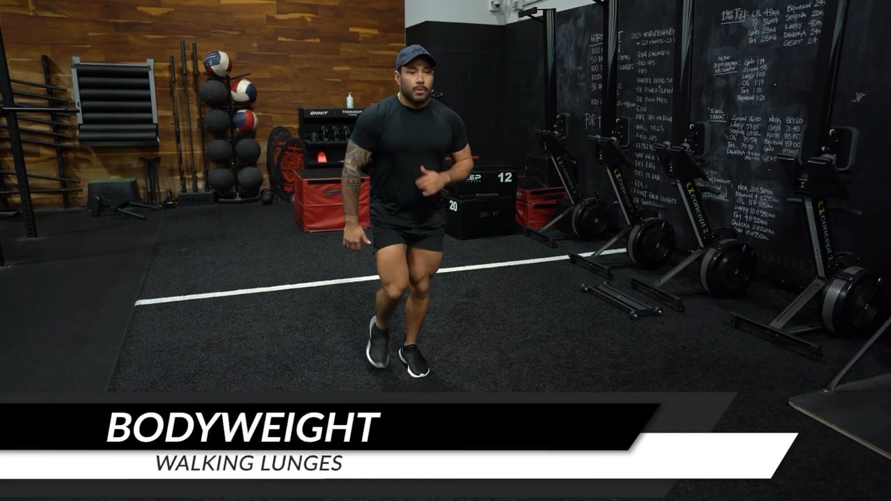 Bodyweight Walking Lunges