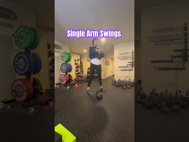 Single Arm Swings OR Snatches 