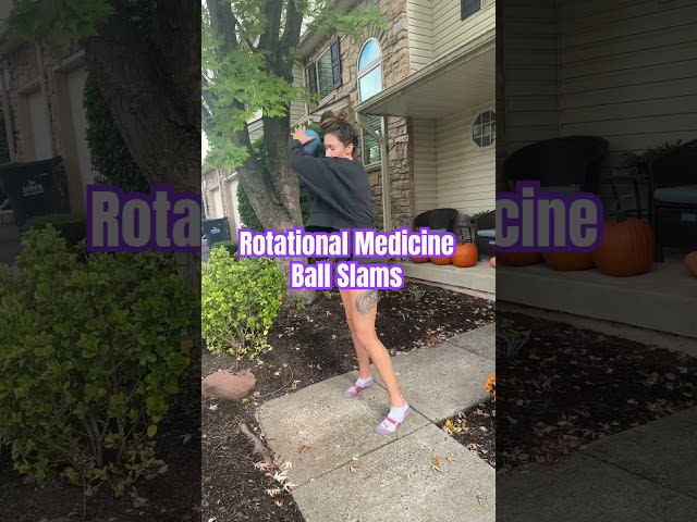 Rotational Medicine Ball Slams