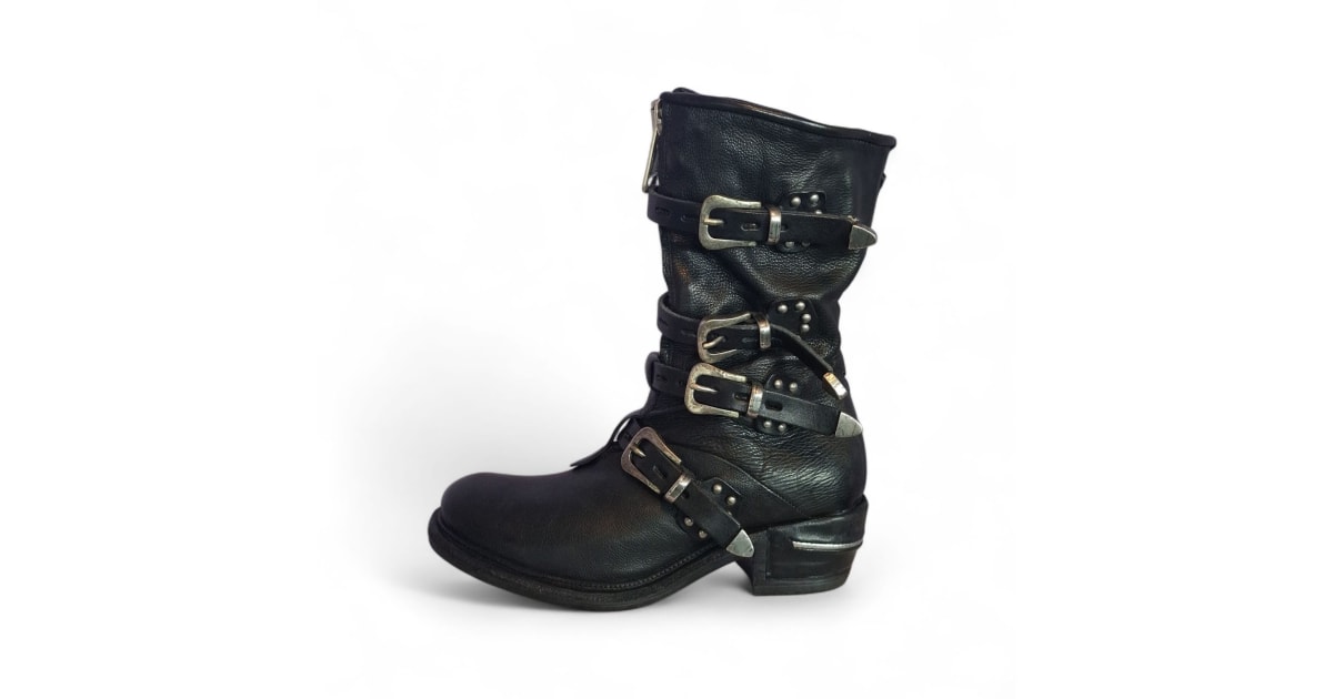 A.S.98 Buckled Leather Boots