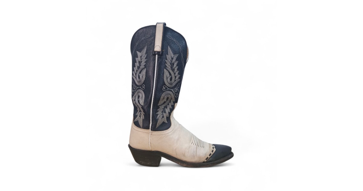 Lucchese Classics Two-Tone Wingtip Cowboy Boots
