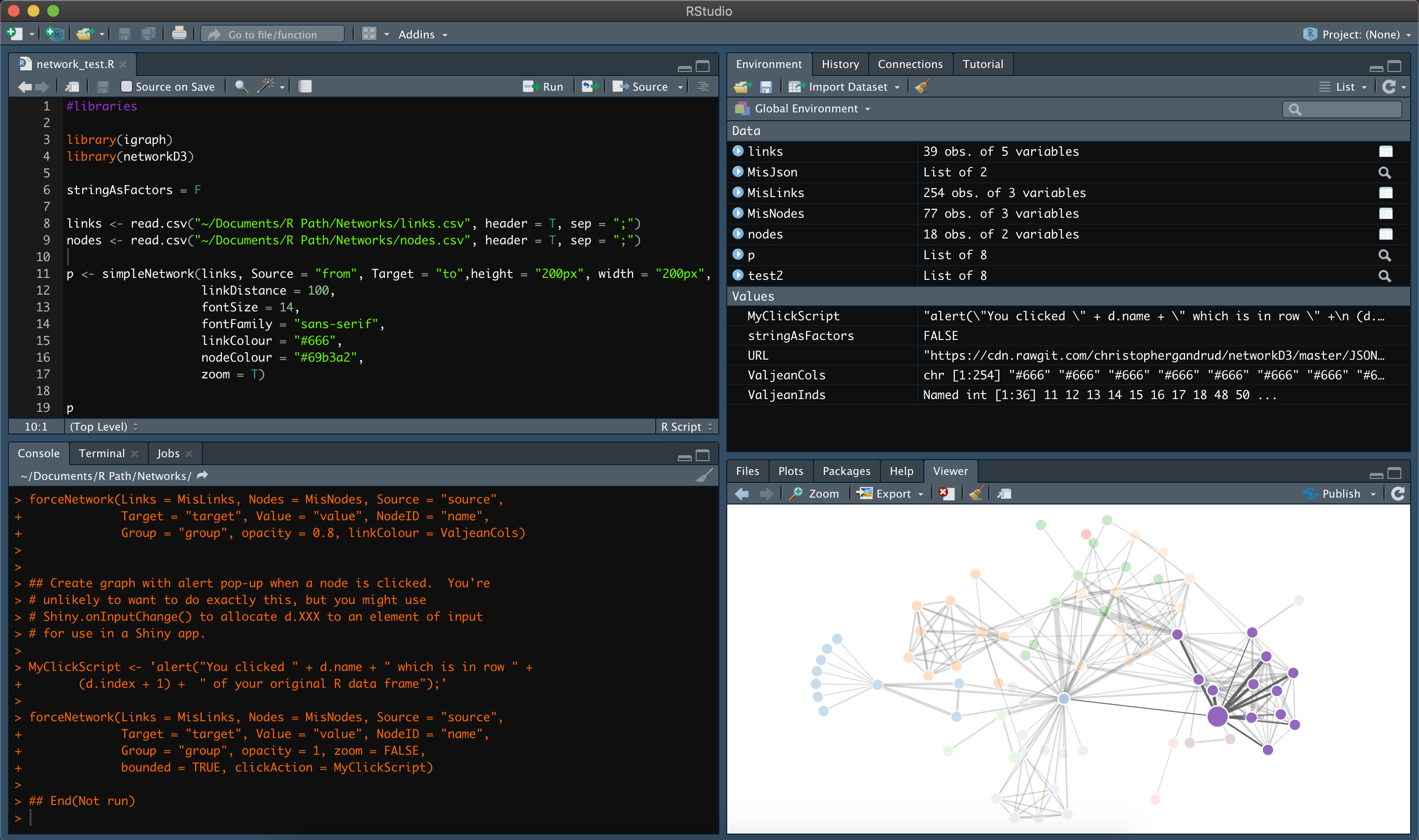 Screenshot of the RStudio Interface