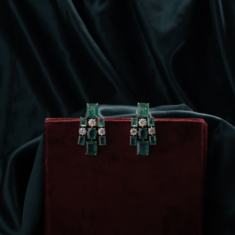 Emerald Studs