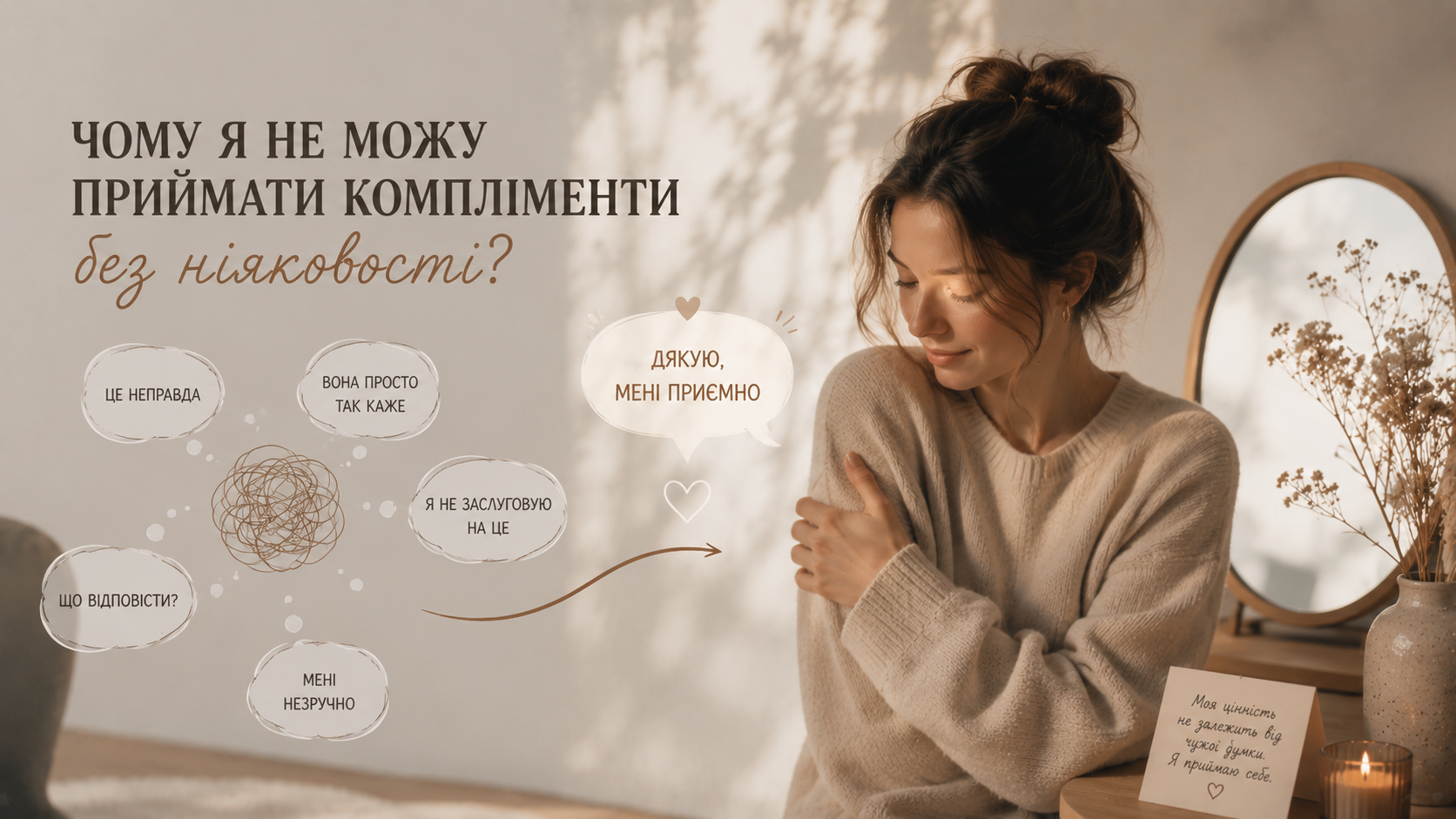 Затишний стіл біля вікна з чашкою чаю та м’яким ранковим світлом