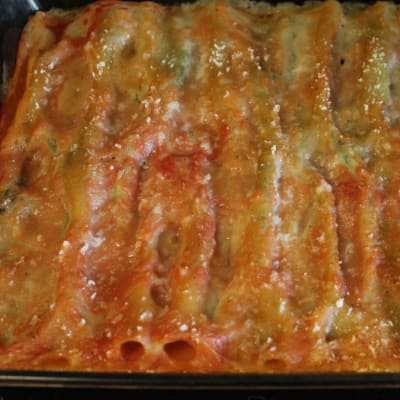 Cannelloni spinach and tofu