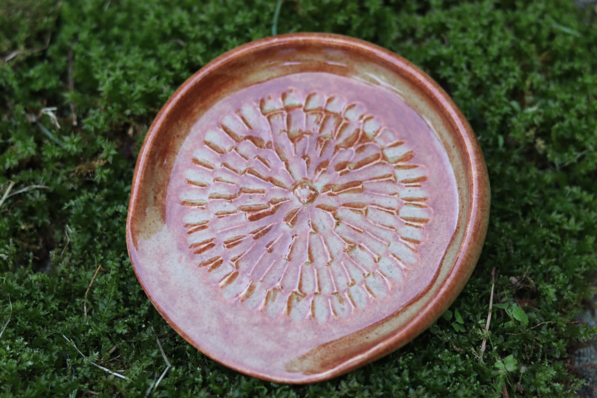 Orange Rusty spoon rest/Garlic Grater