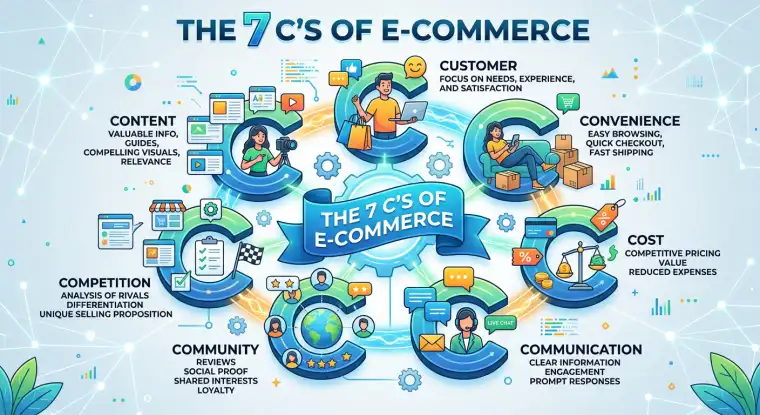 A visual representation of PPC strategies, including data analytics, ad creation, and conversion optimization.
