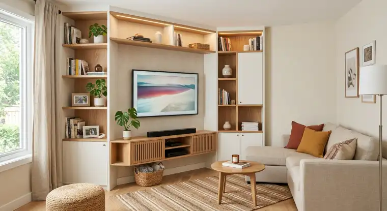 A beautifully designed small living room