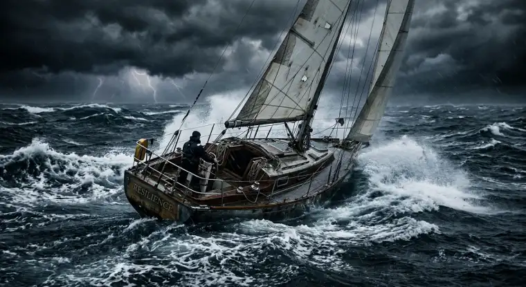 An illustration of financial planning in an uncertain market.