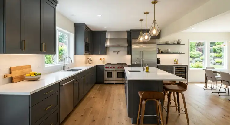 A home undergoing renovations, showcasing various upgrade options to increase its value.