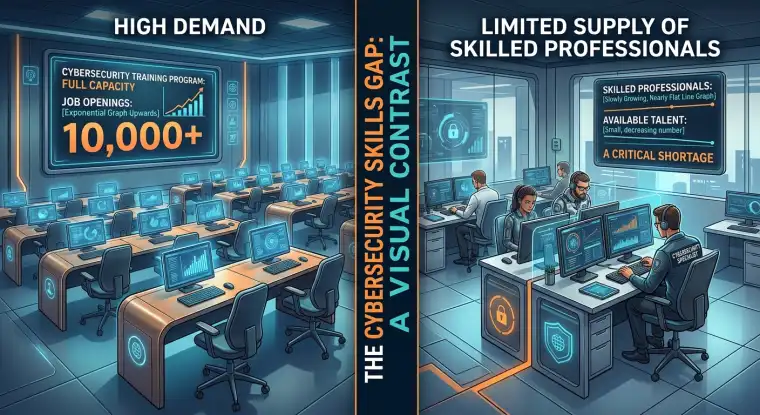 A computer screen displaying a network of connections, symbolizing cybersecurity