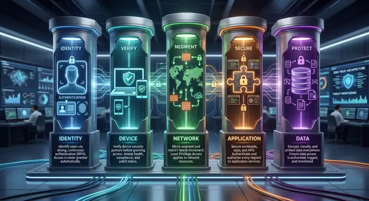 A visual representation of Zero Trust security