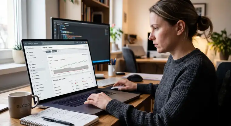 A website disappearing into the Google void.
