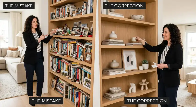 A beautifully staged living room with neutral colors and inviting furniture.