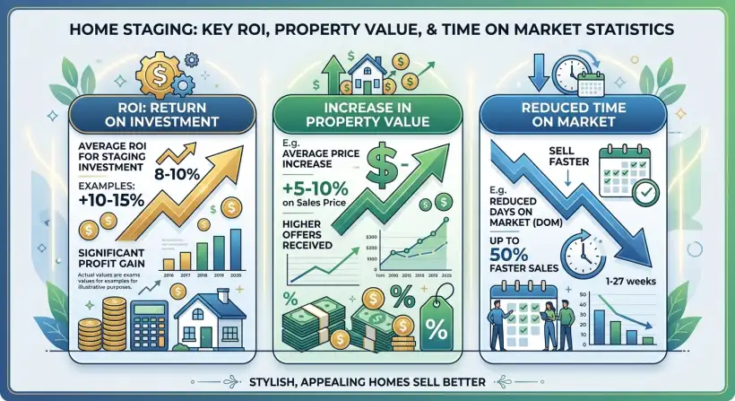 A beautifully staged living room