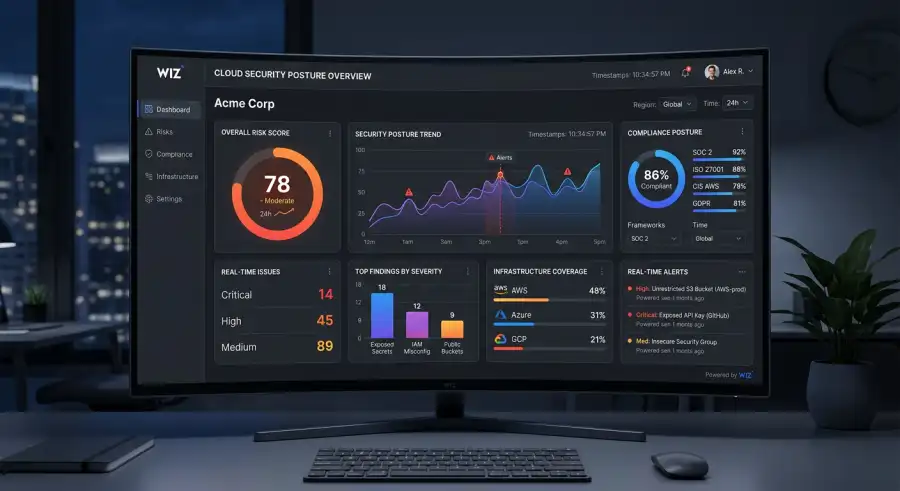 Cloud security illustration