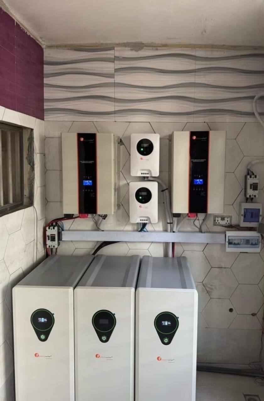 AZIOM solar power, inverter and CCTV installation project 12 in Nigeria
