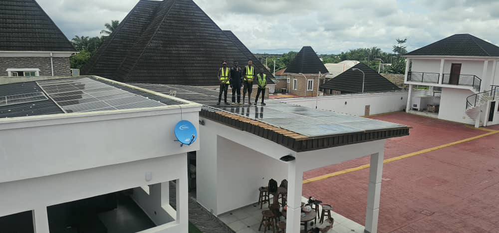 AZIOM solar power, inverter and CCTV installation project 8 in Nigeria