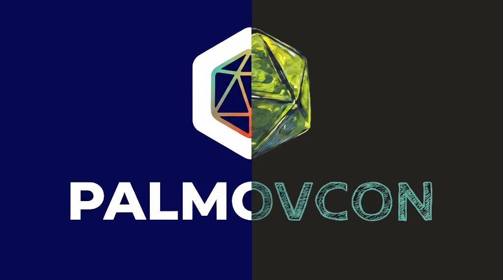Grafika festivalu Palmovcon 2026 s logem Deskohubu