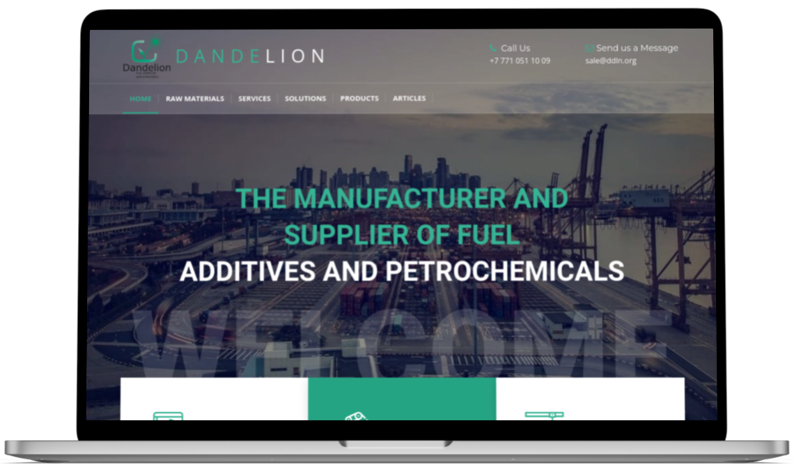 Вид сайта на ноутбуке Вид сайта на ноутбуке