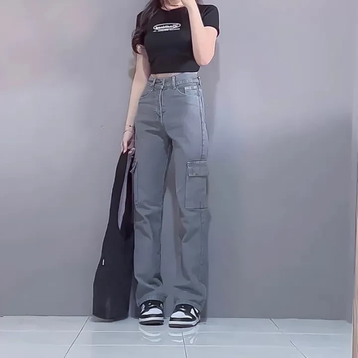 Celana Jeans Wanita Highwaist