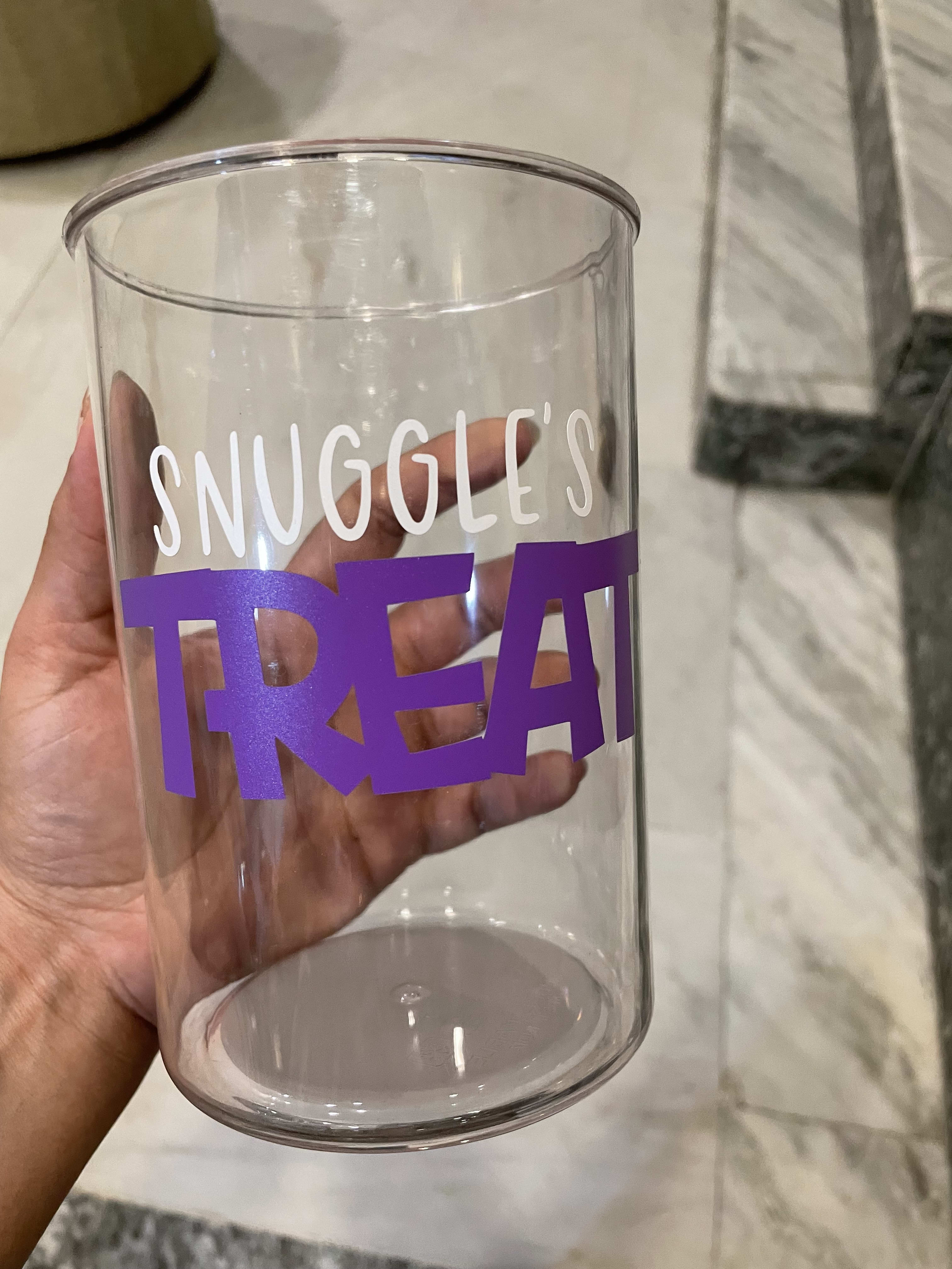 Treat and Treasure Glass Jar with wooden lid (single pc)