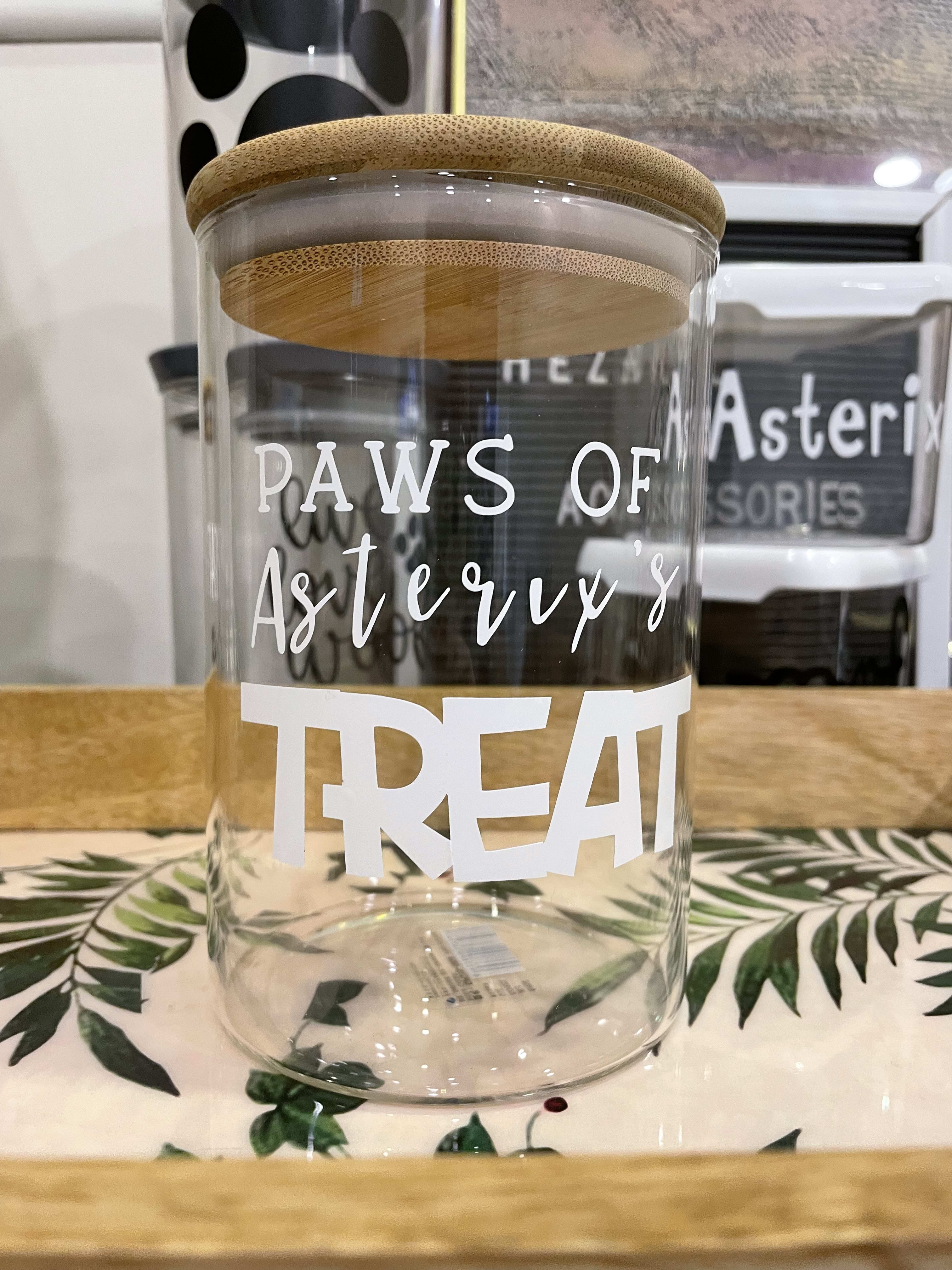 Treat and Treasure Glass Jar with wooden lid (single pc) image 3
