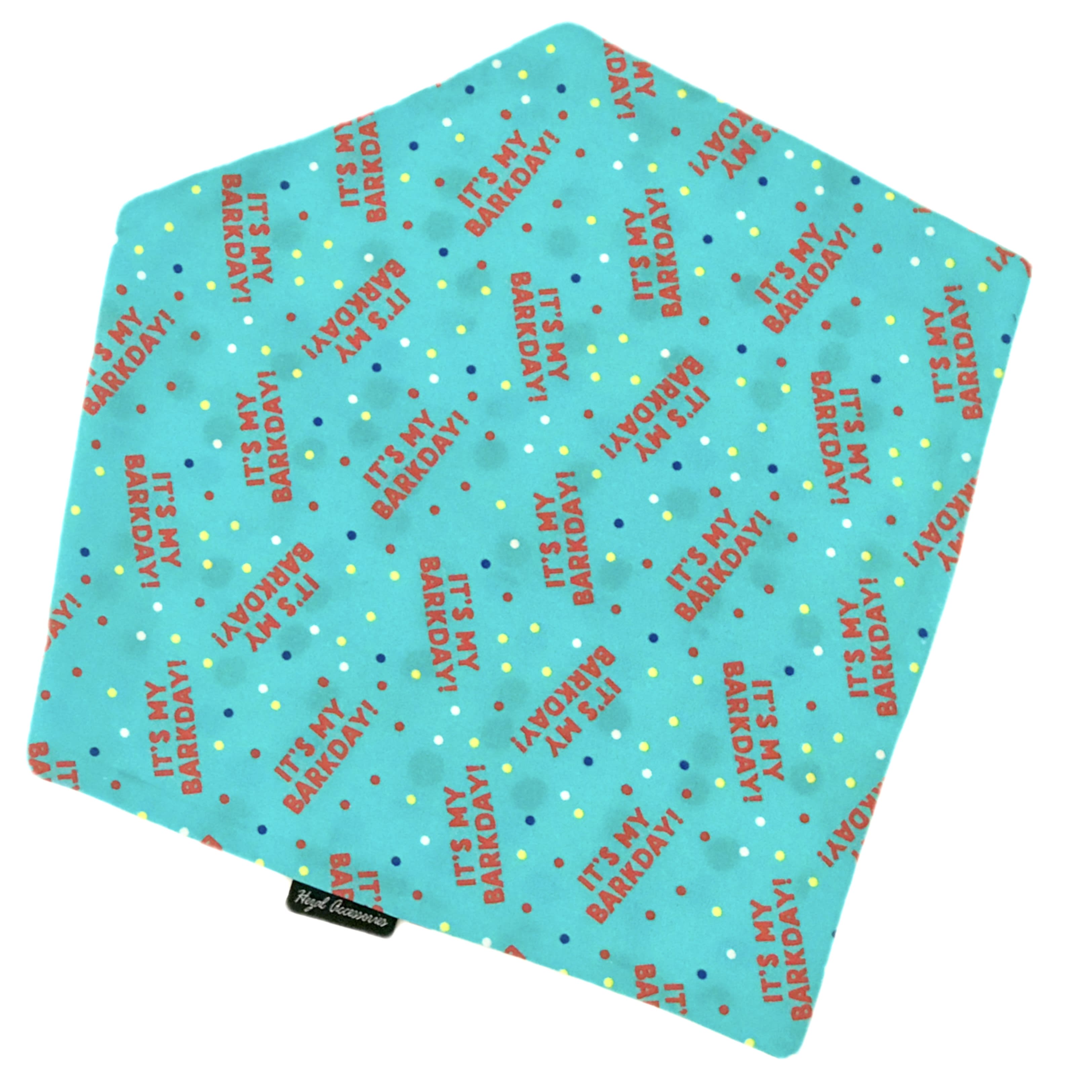 ‘It’s my barkday’ tie on bandana  image 2