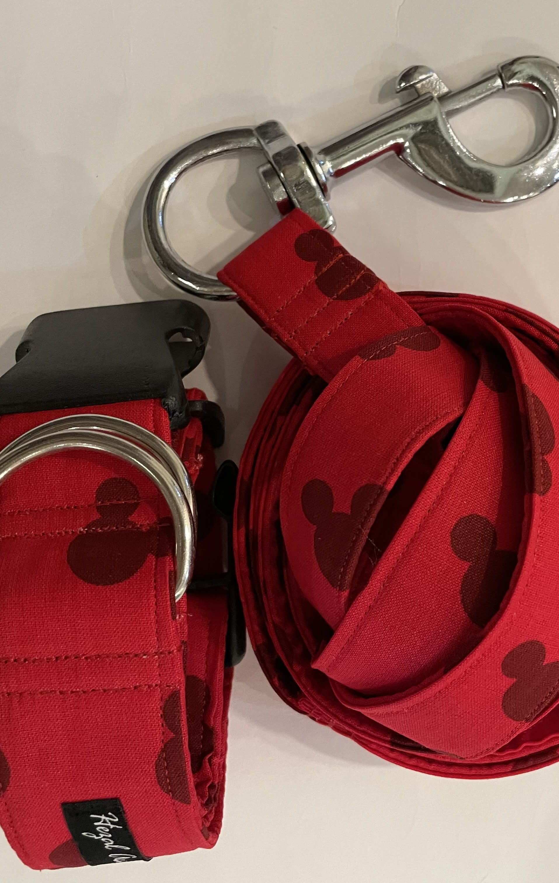 Mickey red collar leash set  image 3