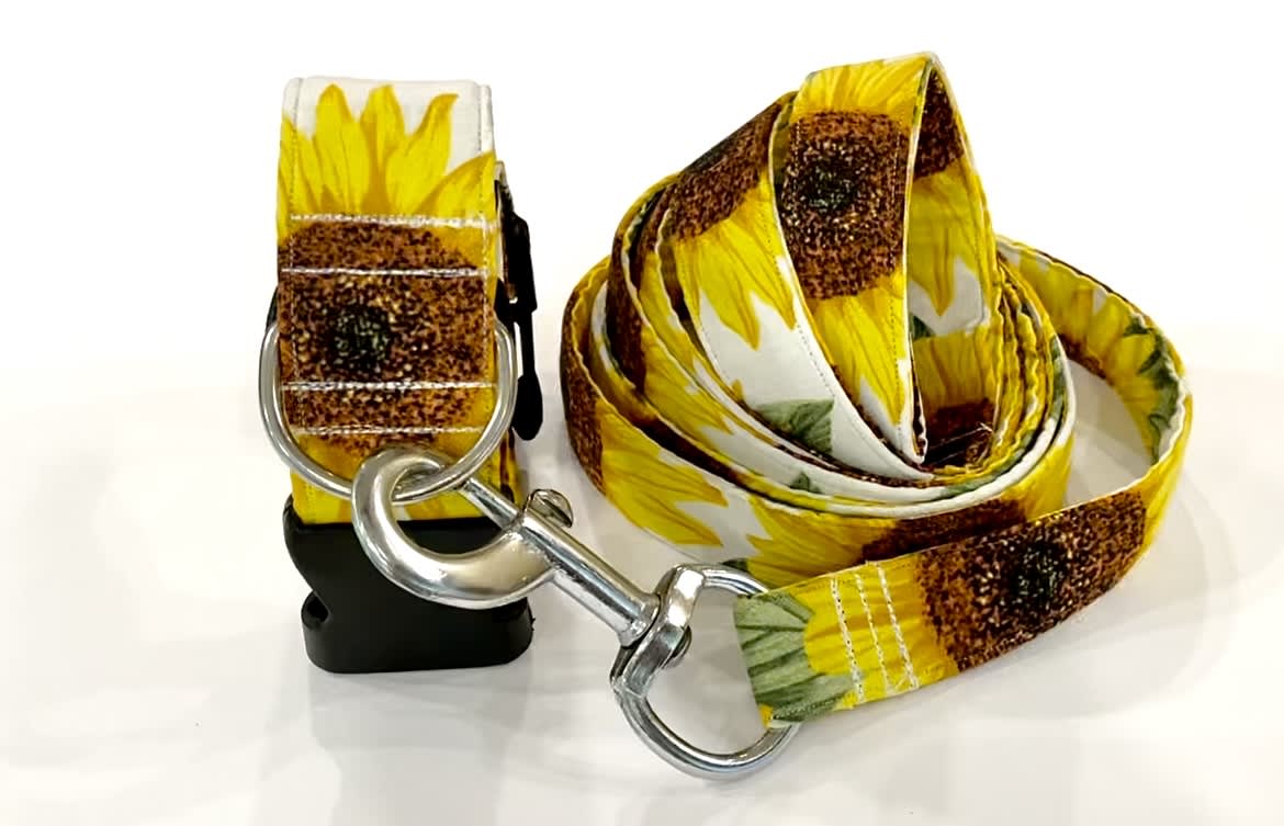 Sunflowers 🌻 collar leash set 