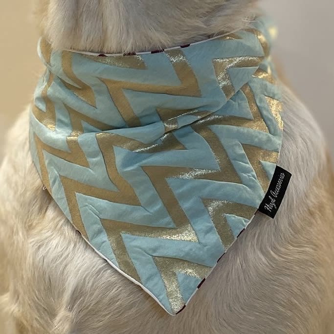 Aqua Royale tie on Bandana image 3