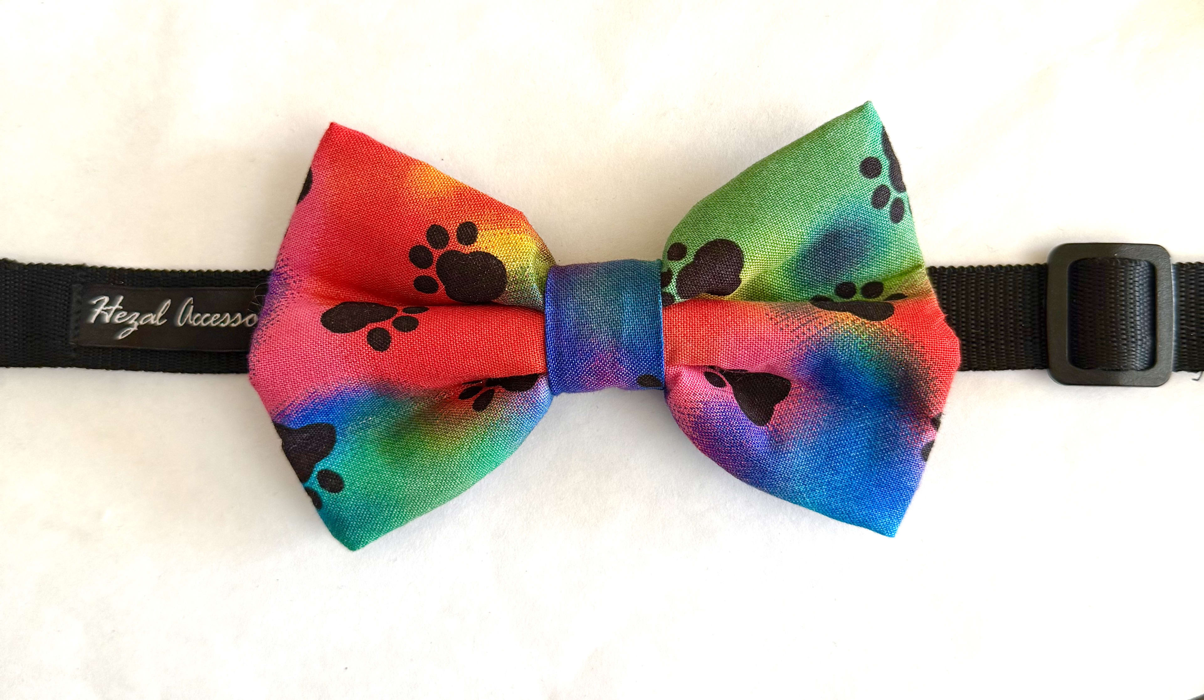 Paw Rainbow Delight Bow tie 
