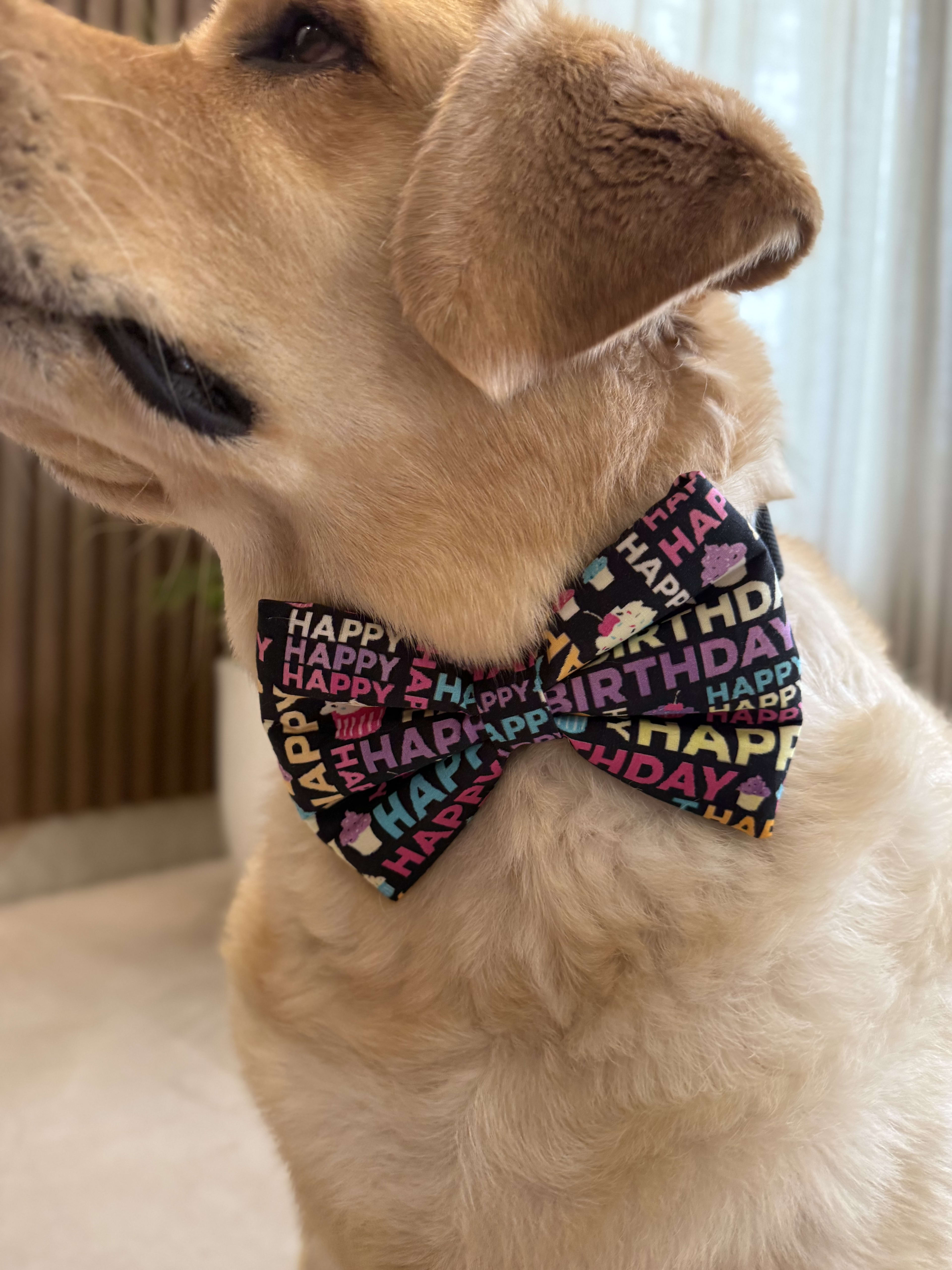 Cupcake Birthday Bow Tie