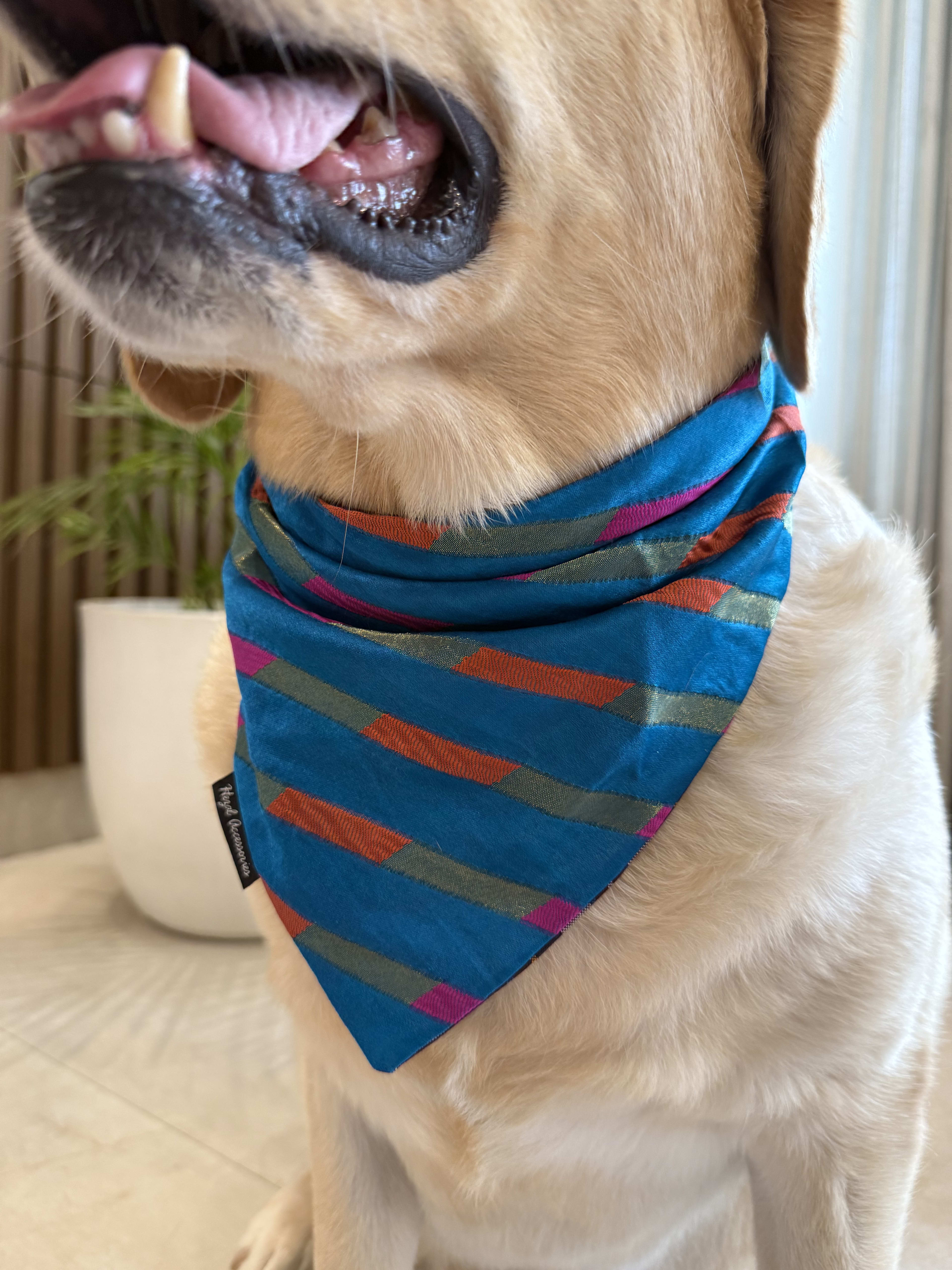 Blue Mirage tie on Bandana  image 4