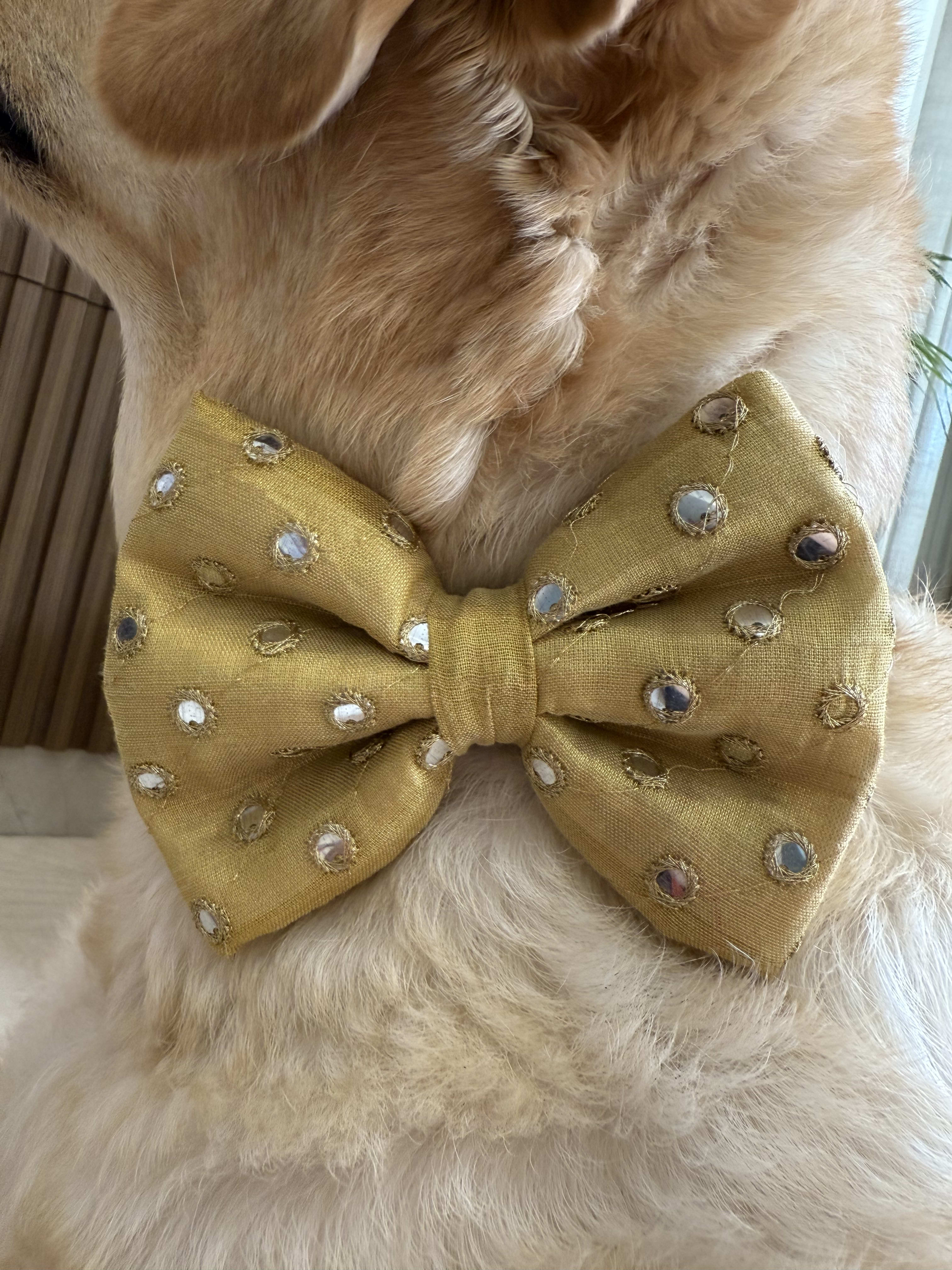 Golden Sparkle Bow Tie  image 2