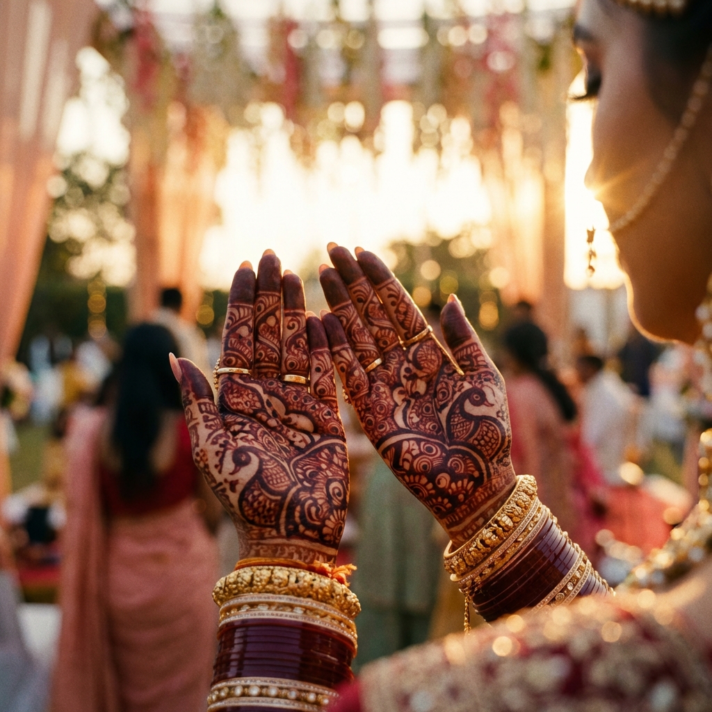 Mehendi Art Video Background