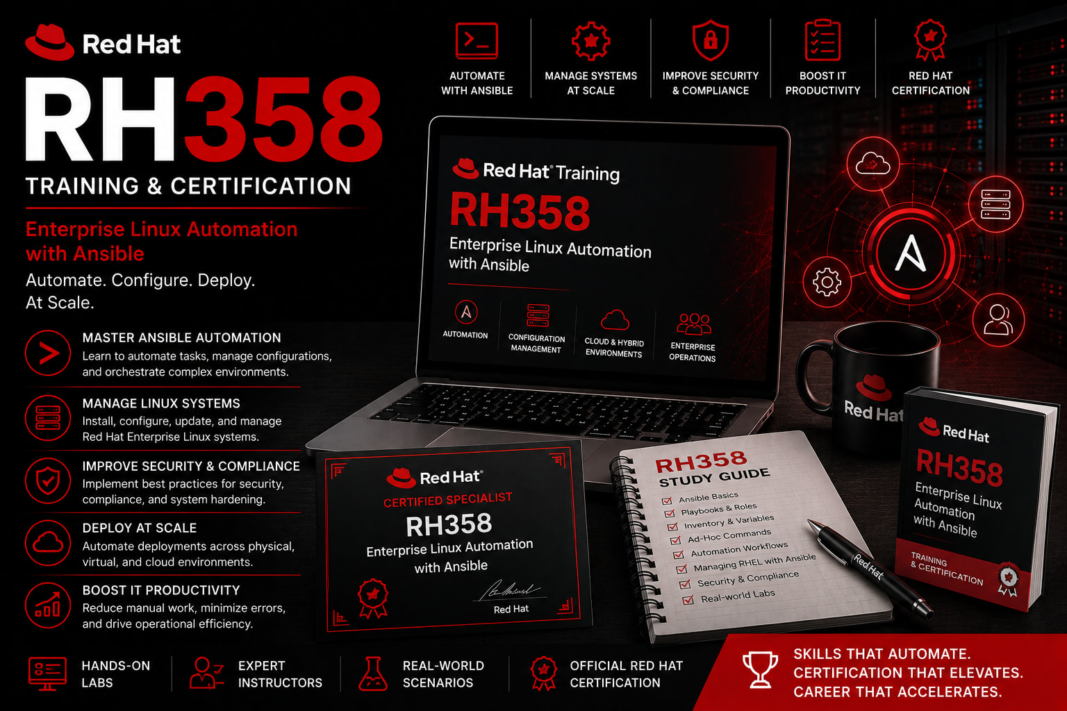 Red Hat RH358 Training & Certification | Red Hat Services Management and Automation with Ansible