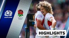 England remain on course for Six Nations title after 12-try win over Scotland